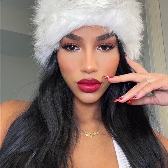 Fur White Winter Hat - Picture 3 of 5